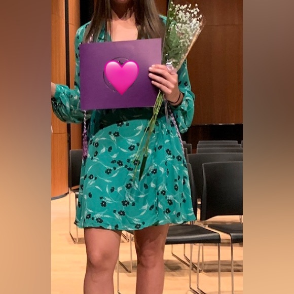 Lulus cross over front tie dress. - Picture 2 of 2